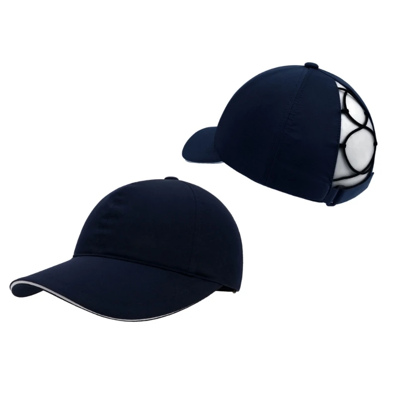 Kind Sneldrogende Baseball Caps Lichtgewicht Zonnehoed Outdoor Running Zonweringen Grote Rand Paardenstaart Hoed Drop shipping