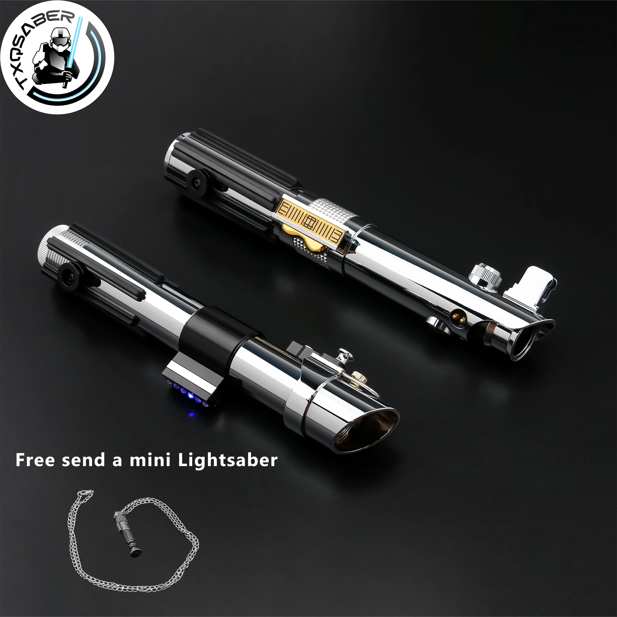 

TXQSABER Replica Lightsaber Anakin Series Heavy Dueling no Blade Metal Hilt Light Saber Parts Lasersword for Adult Cosplay Toys
