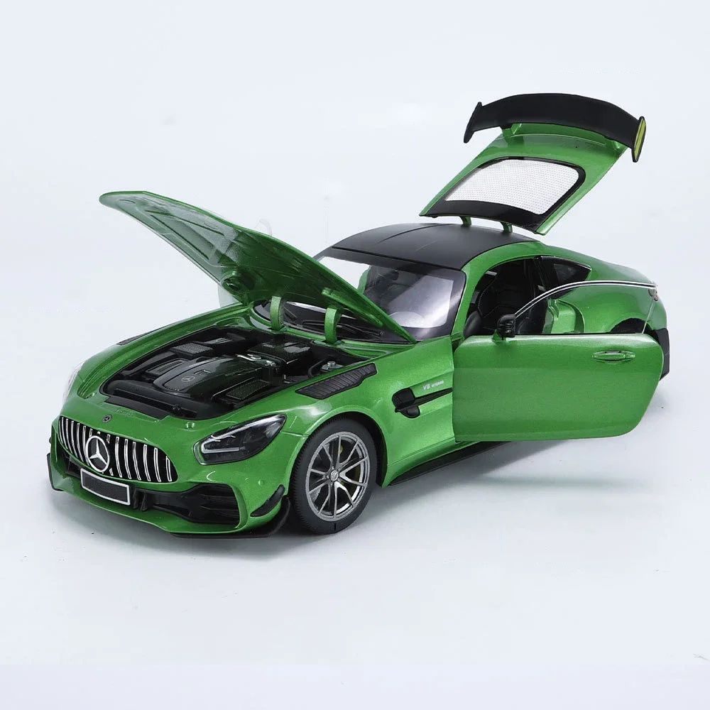 1:18 Benz GTR Green Demon Alloy Model Car Toy Diecasts Metal Casting Sound and Light Car Toys Vehicle