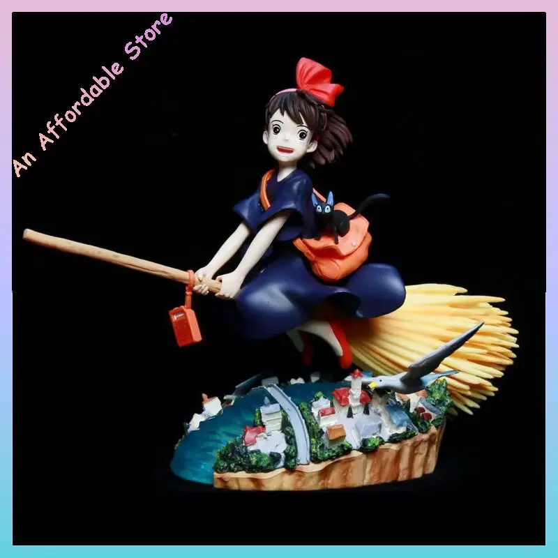 كيكي الساحرة الصغيرة ميازاكي يونيو أنيمي الطرفية سطح المكتب سيارة Gk تمثال نموذج حلية ألعاب أطفال هدية عيد ميلاد #2