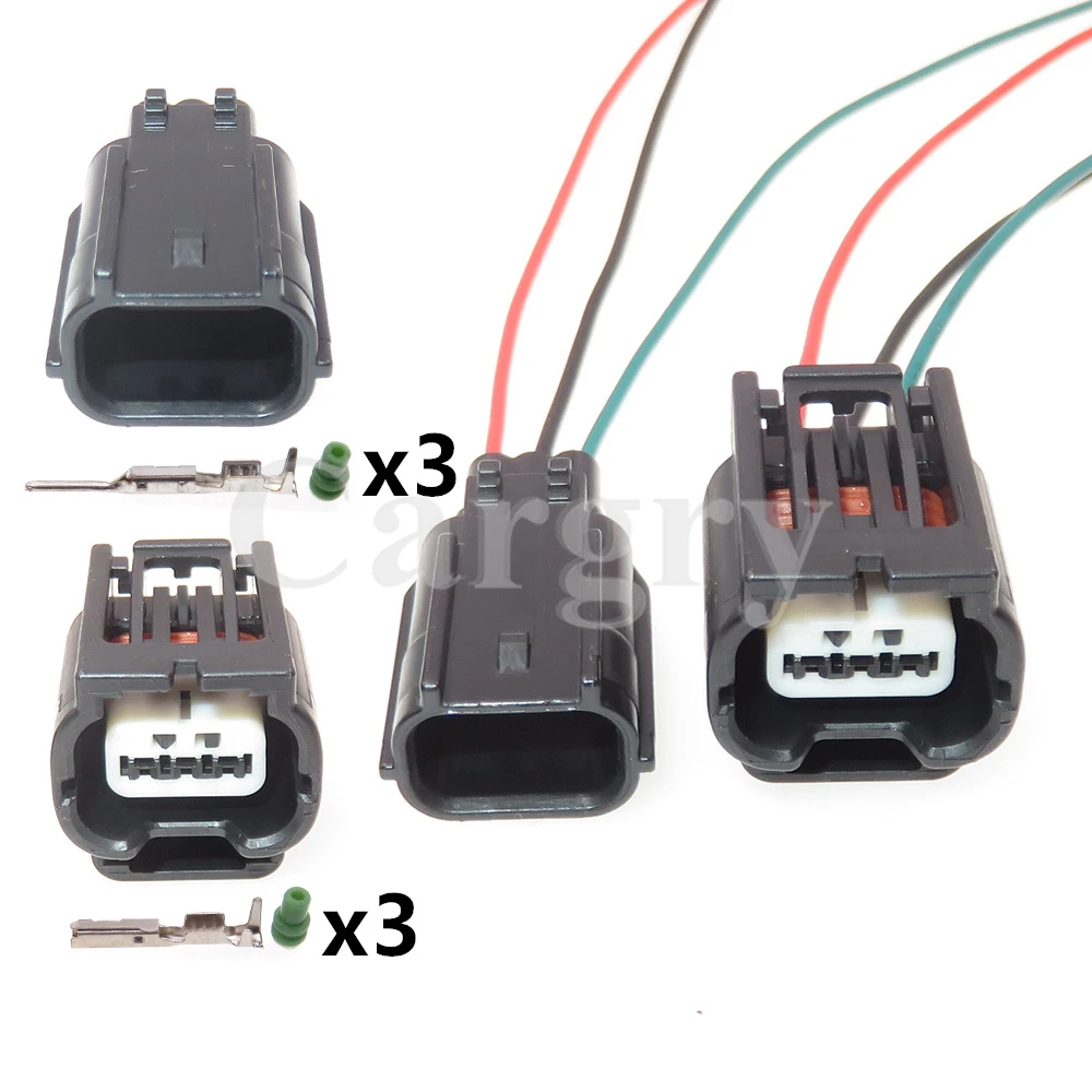 1 Set 3P 7283-2147-30 7282-2147-30 Car Reversing Light Connector AC Assembly Auto Radar Sensor Sockets For Honda Infiniti