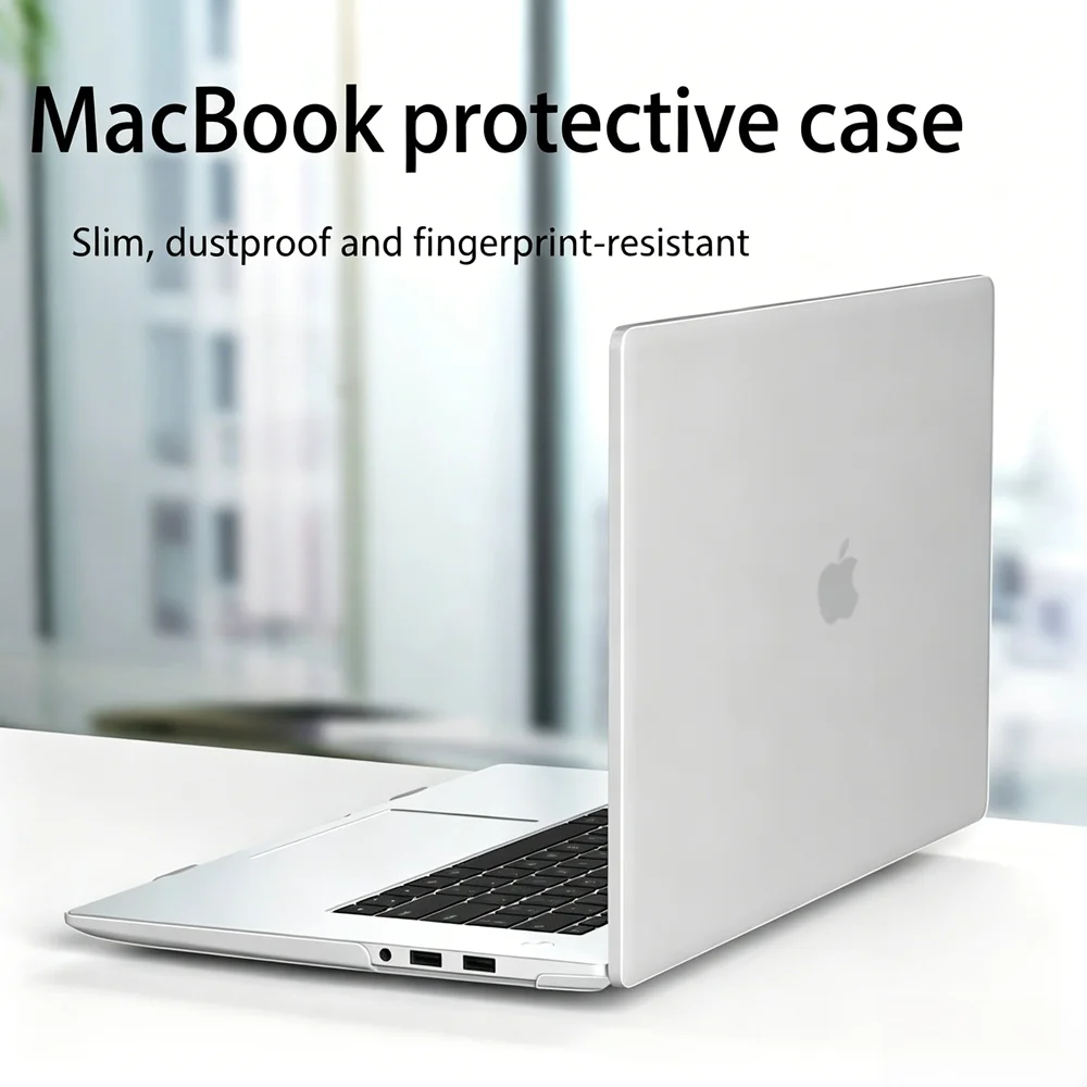 Anti-Scratch lightweight MacBook Pro M1M2M3M4M5 Protective Case/Laptop Cover,for MacBook Pro 16.2 Inch,frosted Clear/Black