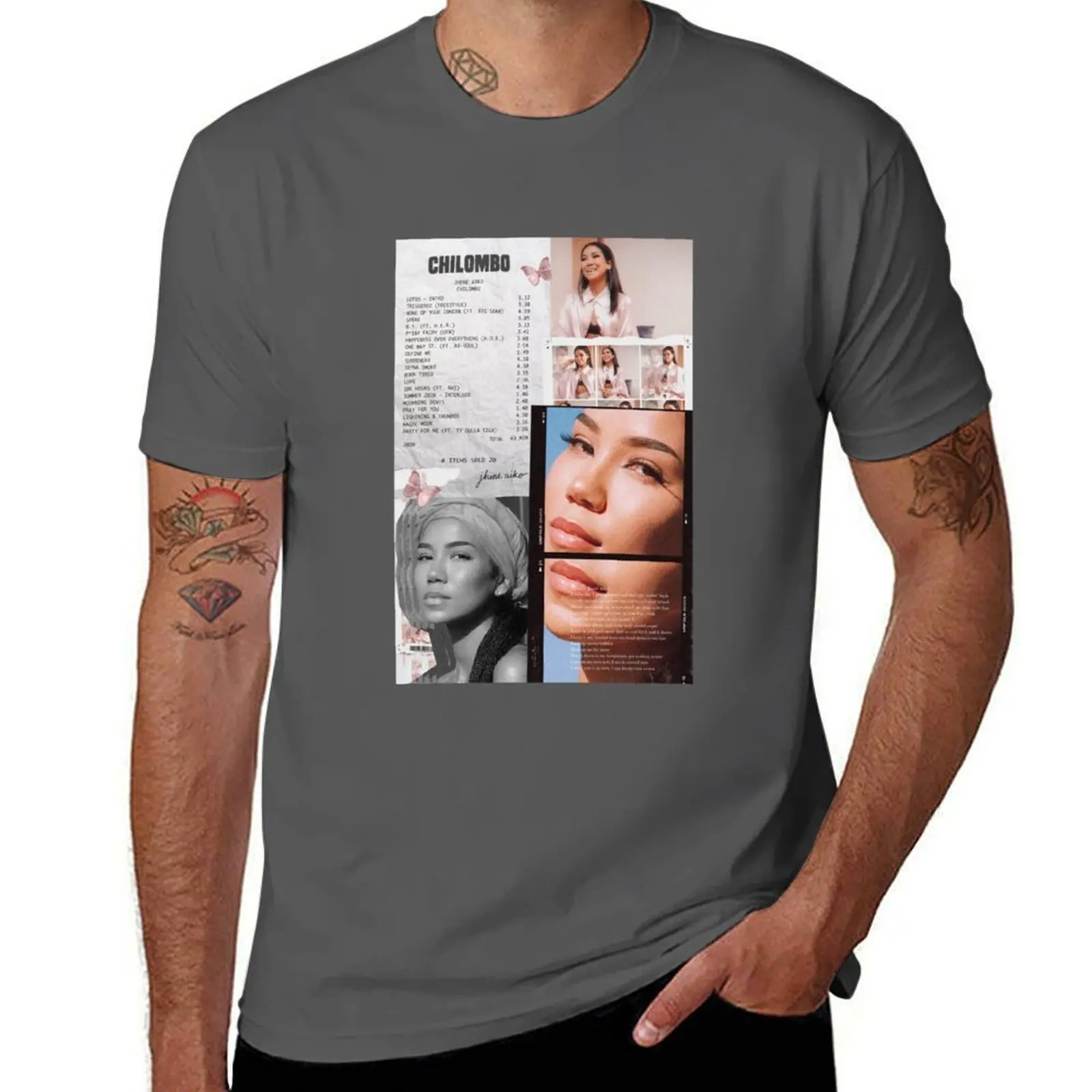 Collage Jhené T-Shirt Summer Holiday Casual Tee