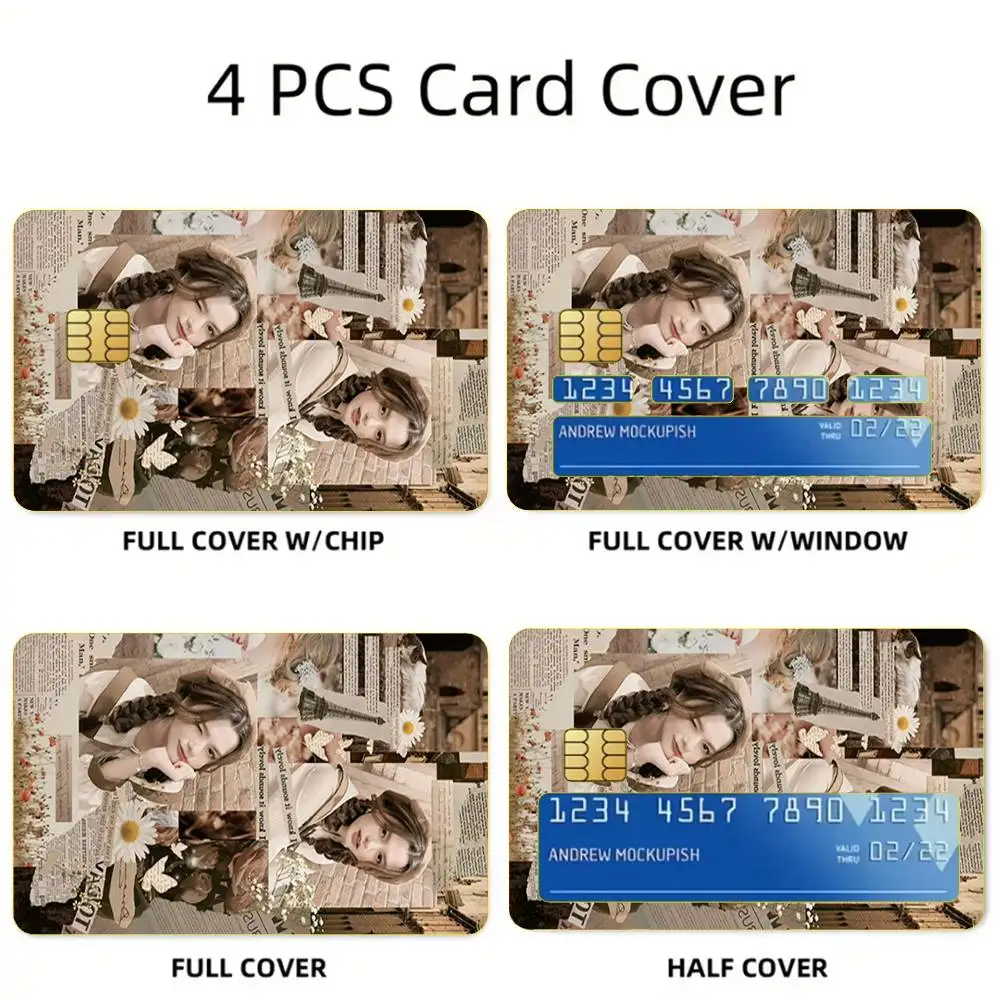 F-Freen Sarocha F-Freenbecky Card Stickers For Debit Bank Credit Cards Metro Bus Pass Sticker Decoration Cover Skin