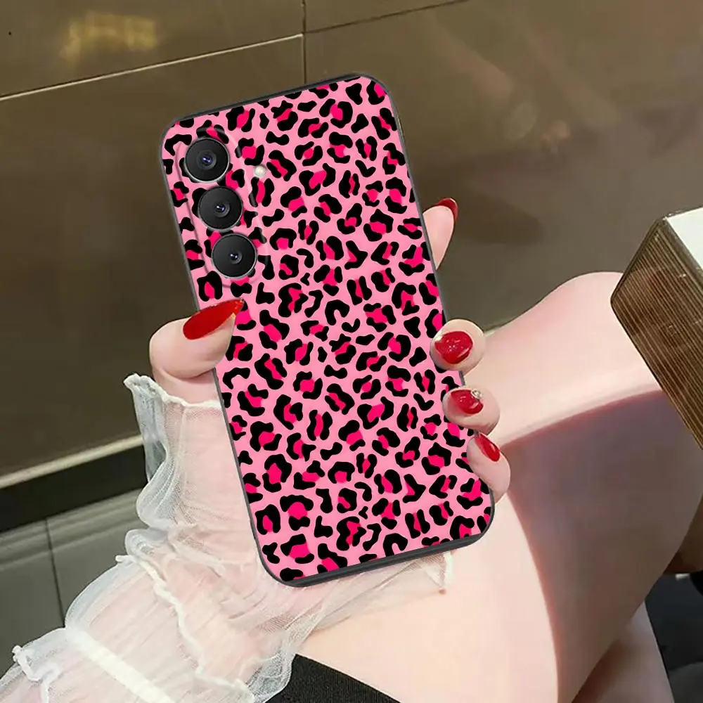 Luxurious Leopard Print Cover Phone Case For Samsung Galaxy S26 S25 S24 S23 S22 S21 S20 FE Ultra Plus Funda Coque Capa Shell