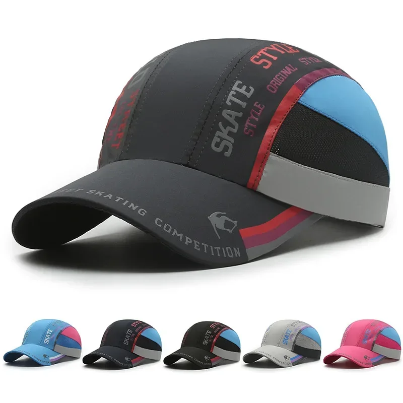 

Summer Men High Quality Outdoor Waterproof Baseball Cap Women Luxury Brand Sports Quick Dry Sun Hat Running Golf Snapback Visor