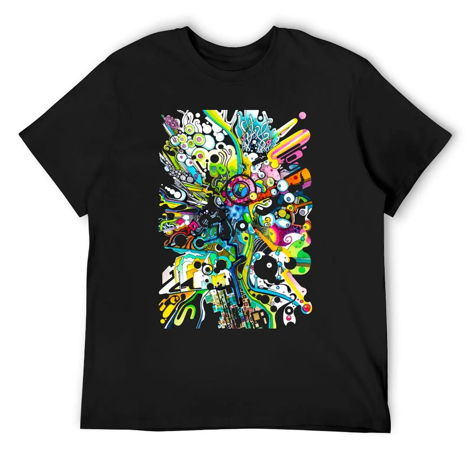 

Tubes of Wonder - Abstract Watercolor + Pen Illustration T-Shirt cute clothes quick drying blanks mens fashion