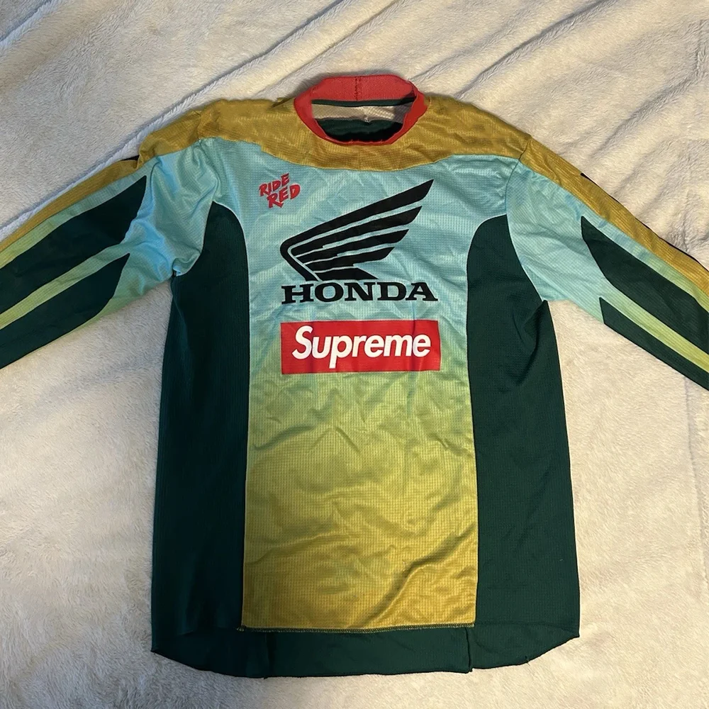 بدلة سباق عصرية من Honda ملابس رياضية كاجوال قابلة للتنفس للرجال والنساء بدلة ركوب الدراجات بأكمام طويلة تي شيرت سريع الجفاف