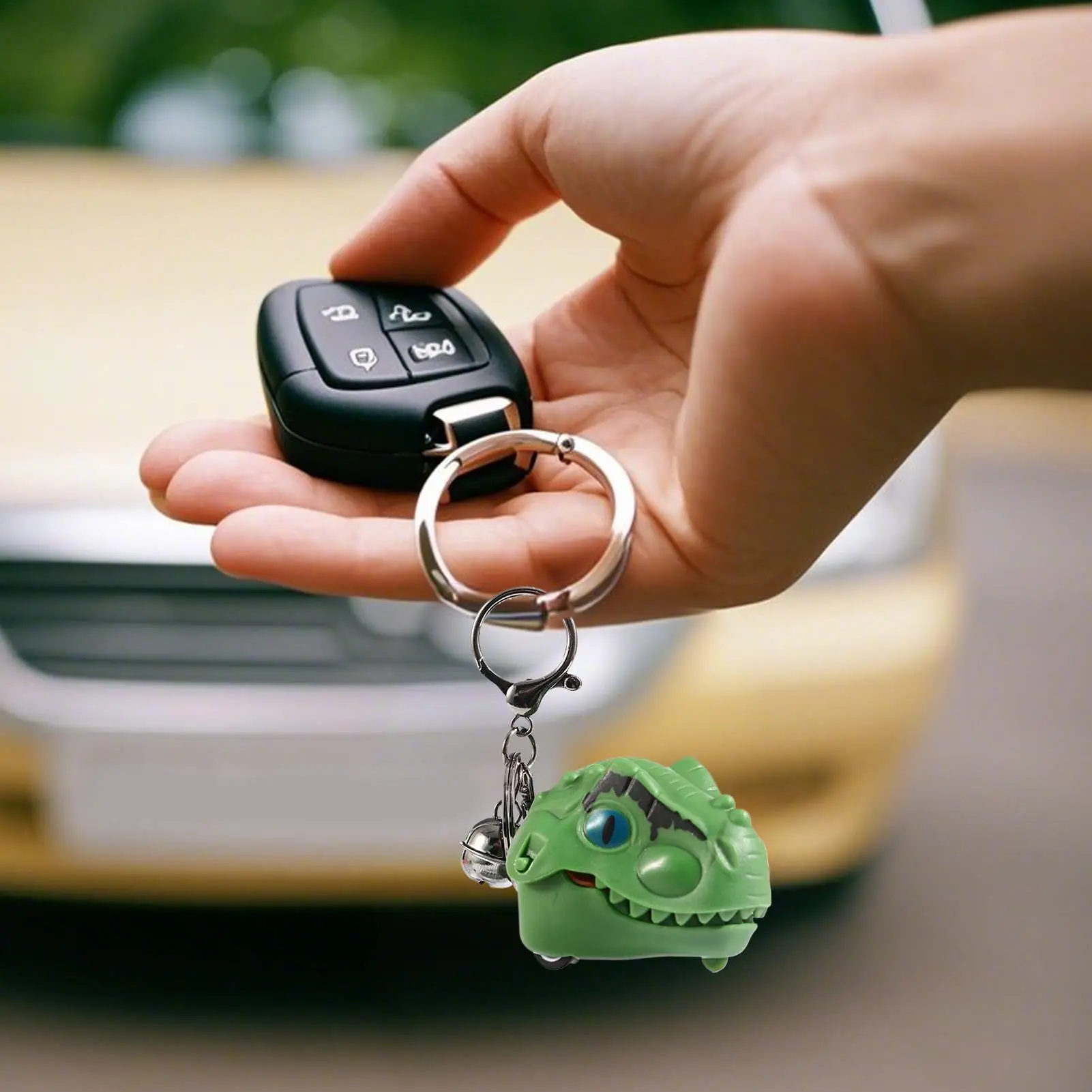 

1 шт., новый милый брелок с динозавром, рождественские игрушки, реалистичный аниме-кулон, брелок для рюкзака, украшение, детский подарок на день рождения