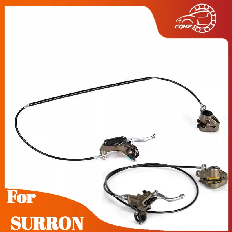 CQHZJ Motorcycle Electric Dirt Bike Front Rear Brake System Integrated Brake Pump System Set For SURRON Hyper Bee Accessories