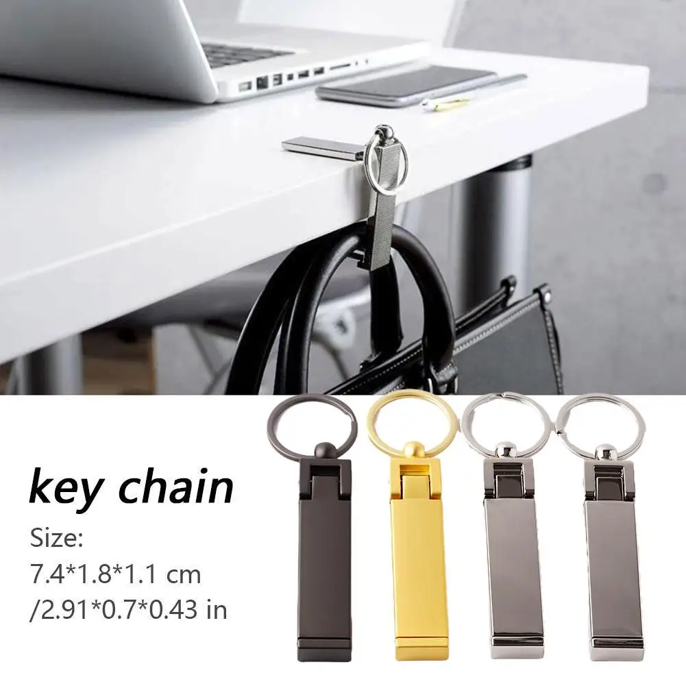 Multi-functional keychain Bag Hanger Mobile Phone Holder Folding Purse Handbag Holder Practical Bag Hook keyring Accessories