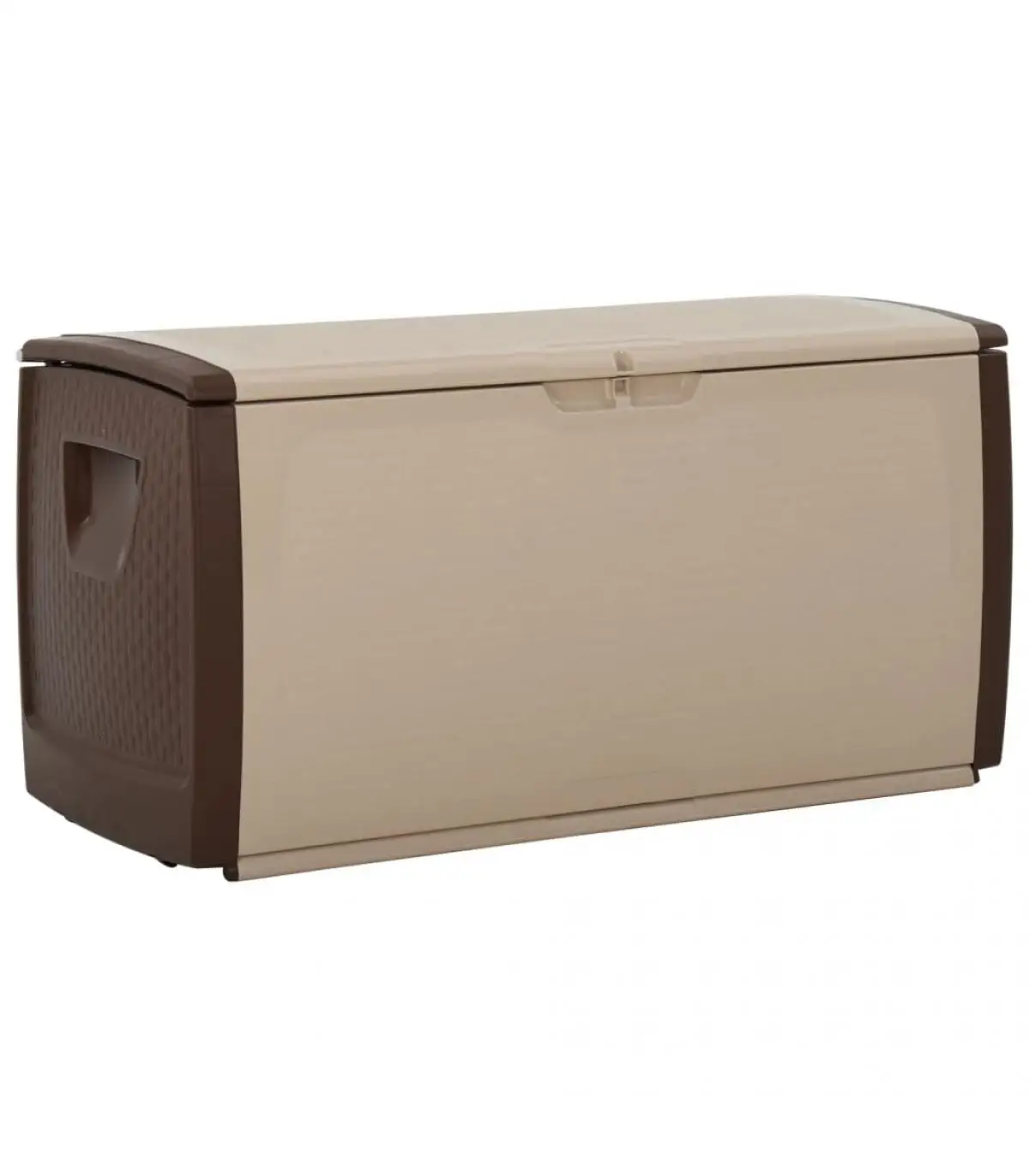 Storage containers beige and brown storage box 122x56x63 cm