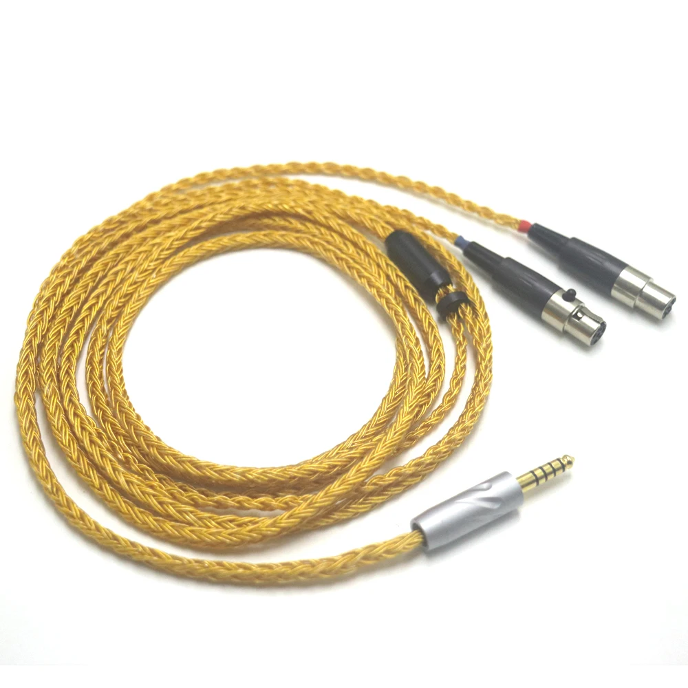 16 Core 99% 24k Gold Plated Earphone Cable For Audeze LCD-3 LCD-2 LCD-X LCD-XC LCD-4z LCD-MX4 LCD-GX Headphone