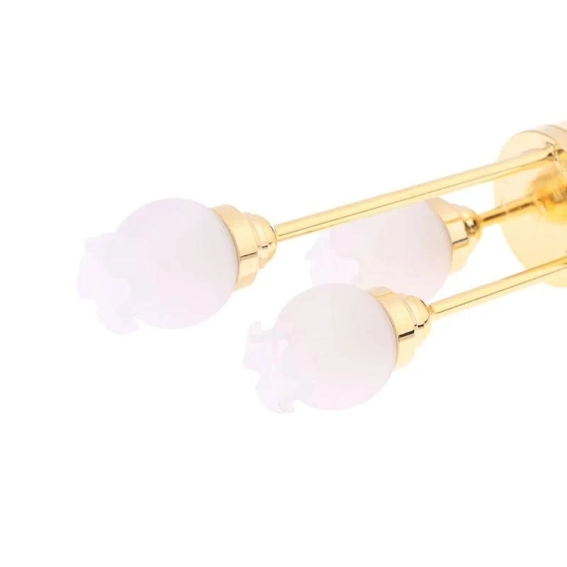 1/12 tỷ lệ búp bê Búp bê đầu đèn chân đèn LED Đèn LED với thiết kế cơ sở vàng cho màn hình cảnh phòng khách