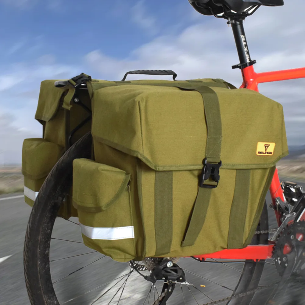30/43/50L Fahrradrucksack, doppelseitige Hecktasche, wasserdichter Rucksack mit großer Kapazität, West Biking Fahrrad-Hecktasche – Detail 17