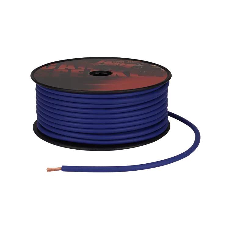 JLD Good Reputation OEM 8AWG Car Power Cables 7*105/0.12mm 250FT/Spool Copper Wiring OD 8.31mm  Clear/Matte Jacket OFC Wires