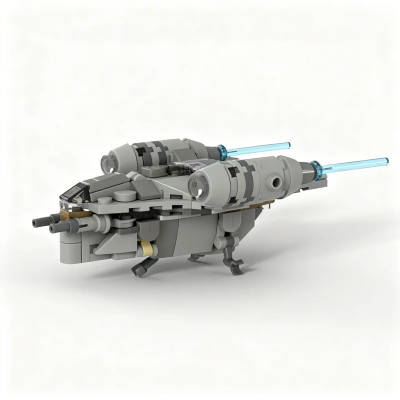 169pcs MOC Micro Size Razor Crest Star Battle Model Building Blocks Construction Christmas Gift Toys Assemble Creative Idea