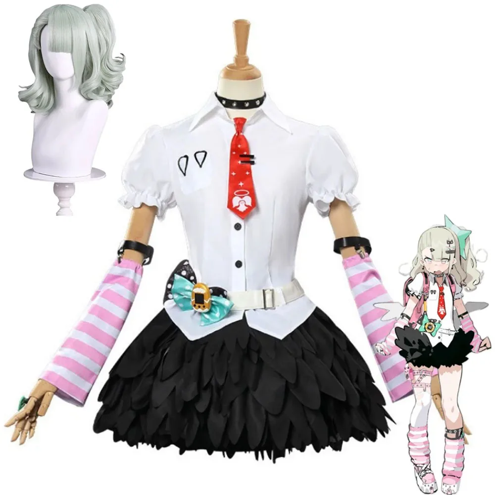 

Game Zenless Zone Zero Angets of Delusion Cosplay Costume Virtual Idol Short Skirt Shirt Wig Woman Sexy Carnival Halloween Suit