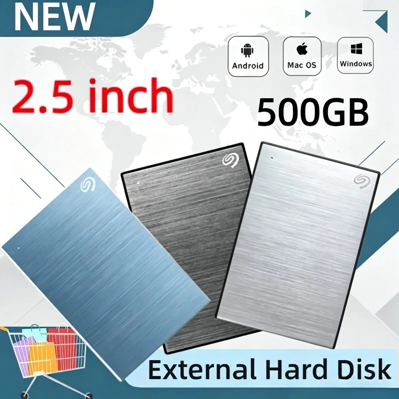 

New For Seagate External 2TB Encrypted USB 3.0 Mobile Hard Drive with 5TB Expansion Capacity, Genuine 4TB Storage