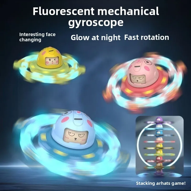 New changeable fingertip gyro deformation toy multifunctional foldable rotating funny finger gyro children's toy gift！
