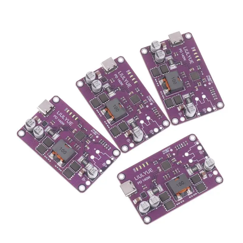 59*38 مللي متر PD3.1 140 واط وحدة شاحن سريع 3-6S شاحن بطارية ليثيوم وحدة تفريغ نوع C واجهة الداعم QC3.0 2.0 AFC FCP #4