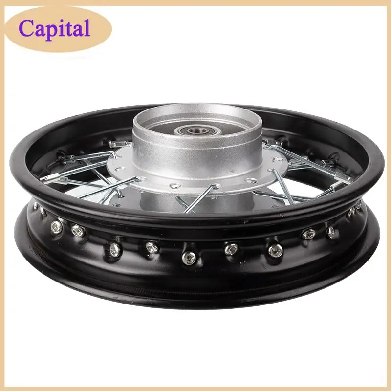 Off road motorcycle aluminum alloy wheel accessories 2.50-10 drum brake front wheel hub sturdy and durable