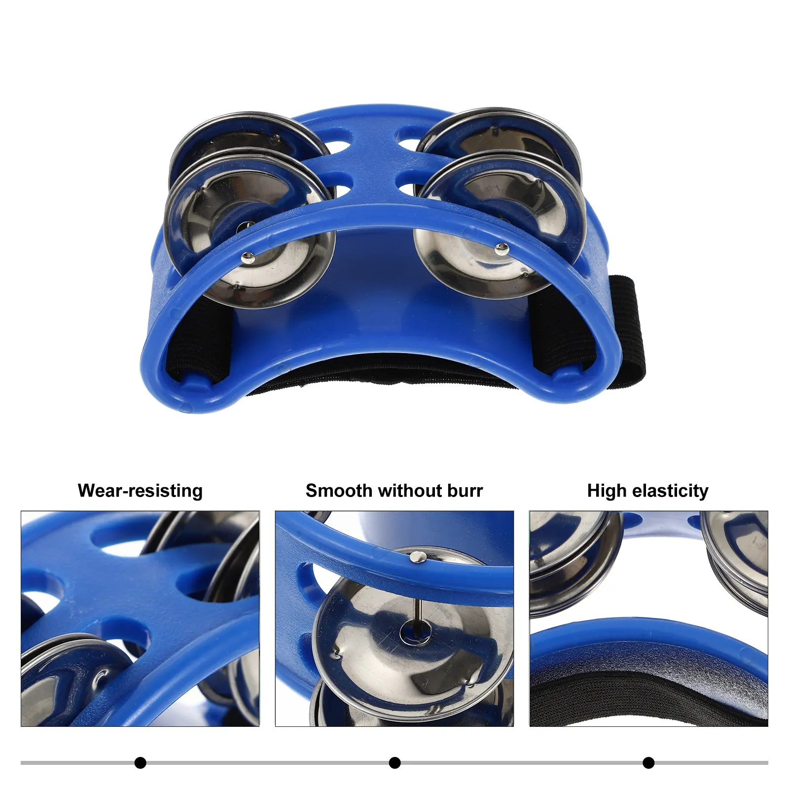 Foot Jingle Bells Musical Instrument Kids Music Education Foot Tambourine Shaking Bell Rhythm Percussion Performance