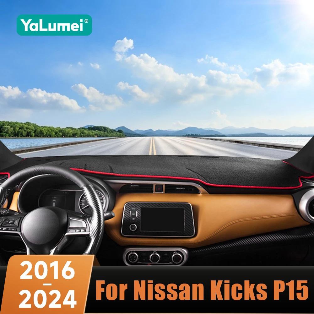 Para Nissan Kicks P15 2016 2017 2018 2019 2020 2021 2022 2023 2024 cubierta del salpicadero del coche evitar almohadilla de luz parasol alfombra Anti-UV