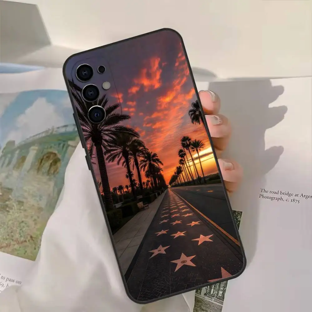 Дорожный чехол для телефона Los Angeles California для Samsung S25, S24, S21, S22, S23, S30, Ultra, S20, Plus, Fe, Lite Black Shell