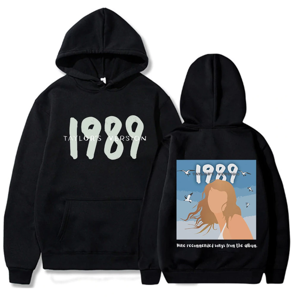 

2024 Hot Vintage 1989 Taylor's Version Hoodie Sweatshirt Long Short Hoodies Loose The Eras Tour Hooded Sweatshirts Women Men