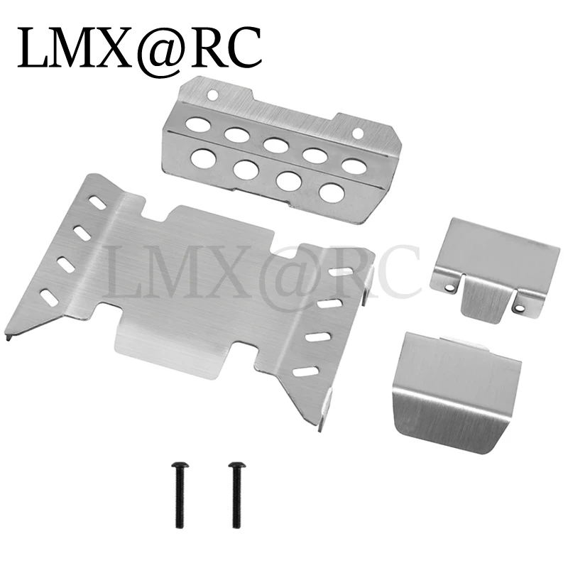 LMX RC Przedni i tylny ochraniacz podwozia ze stali nierdzewnej do RGT EX86020 86020 LC71 1/10 RC Car Upgrade Parts Akcesoria