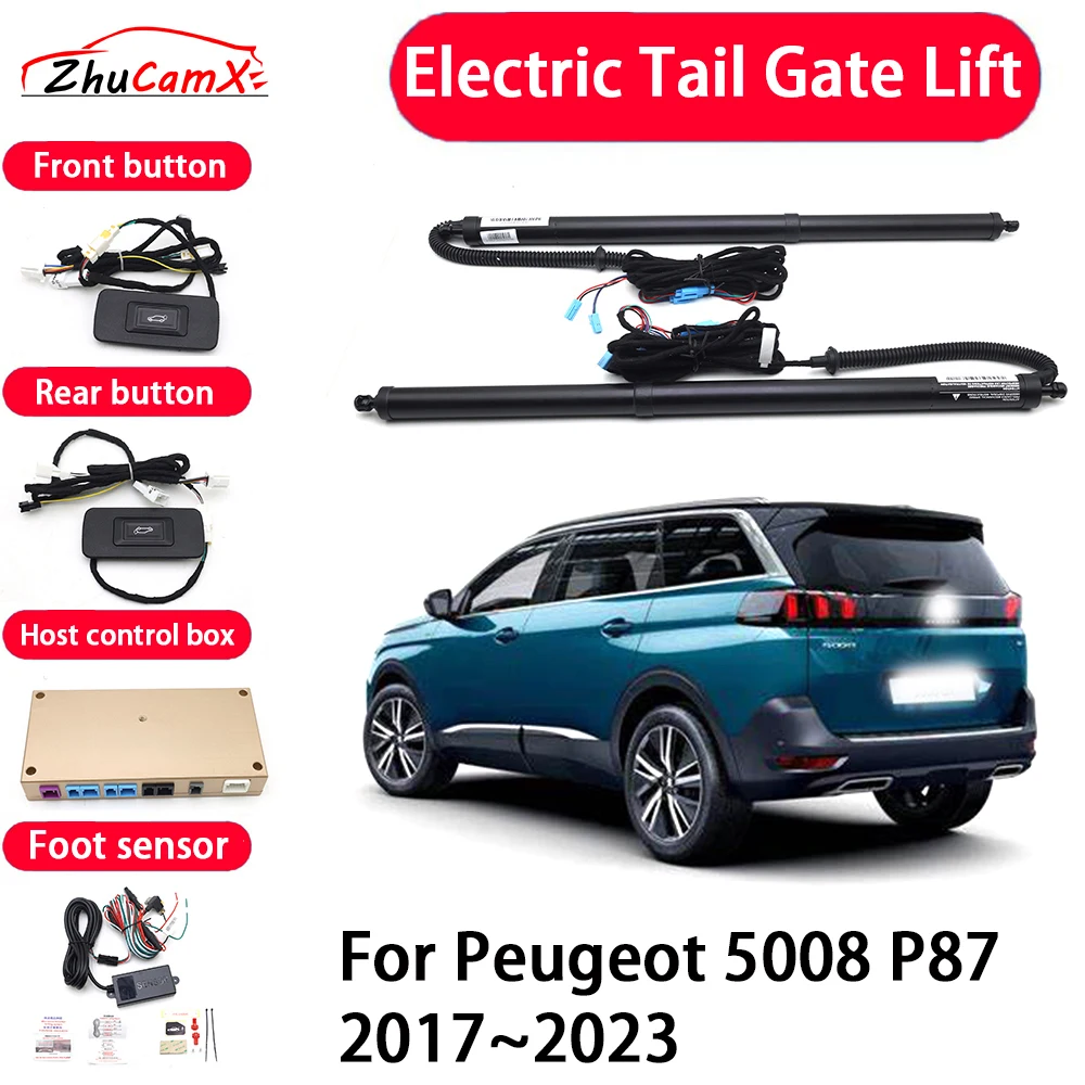 ZhuCamX Car Automatic Electric Tail Gate Lift Tailgate Assist System for Peugeot 5008 P87 2017–2023