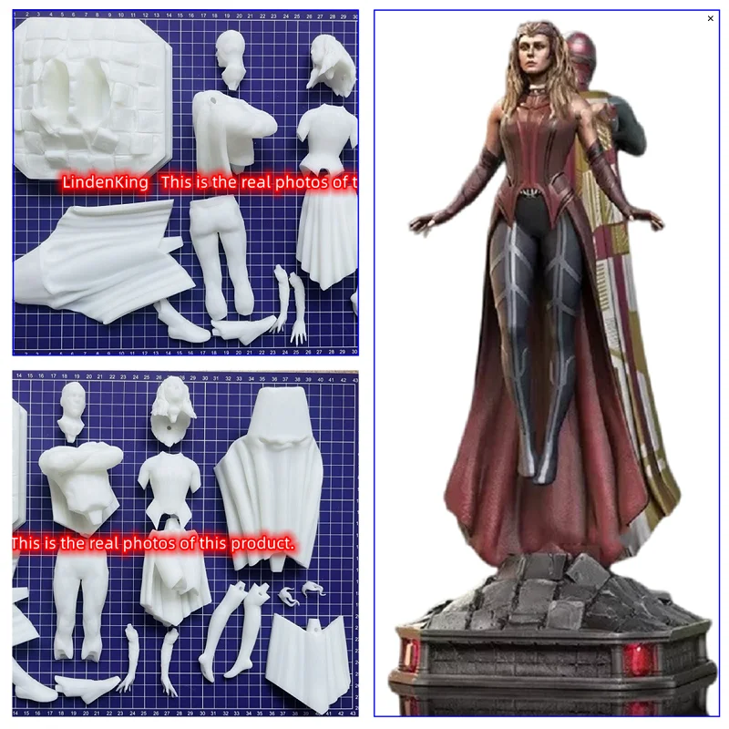 

lindenKing 1/8 30cm 3D Printing Garage Kit GK Character Figure White Model Unpainted Gift of For Modeler A128