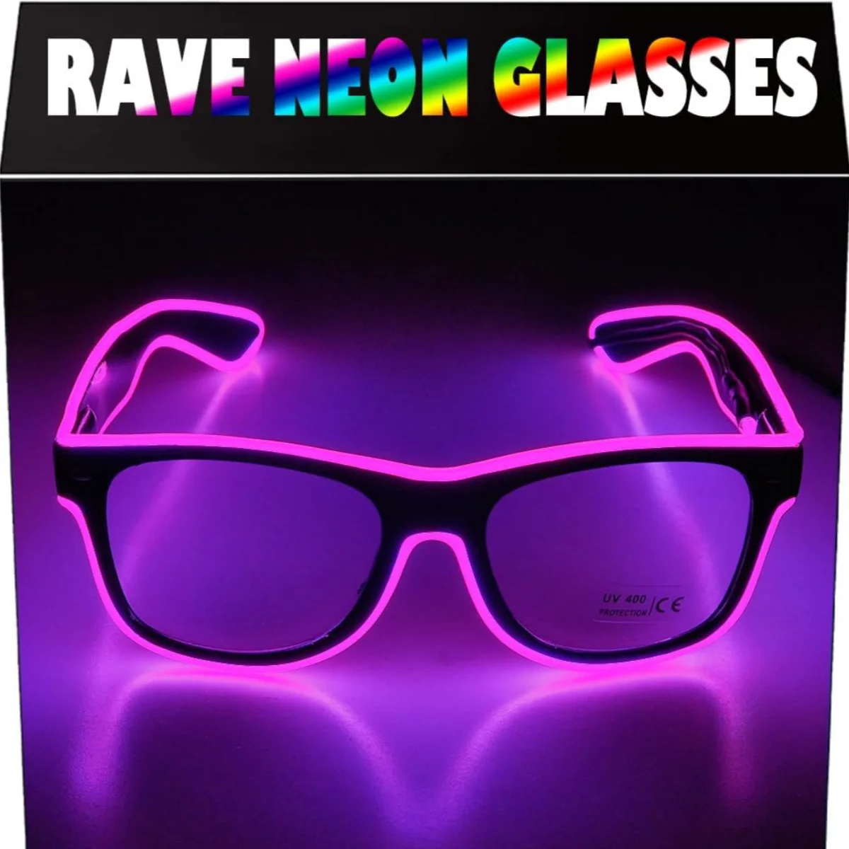 LED Glasses Glow Sunglasses Light Up Glasses Neon Luminous Glasses Led Glasses Luminous Party Decorative DJ Stage Props