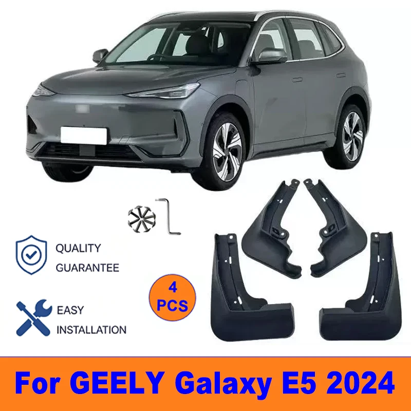 

4Pcs Mud Flaps For GEELY Galaxy E5 2024 - Splash Guards Front & Rear Wheel Fender Mudguards Car Exterior Protection Accessories