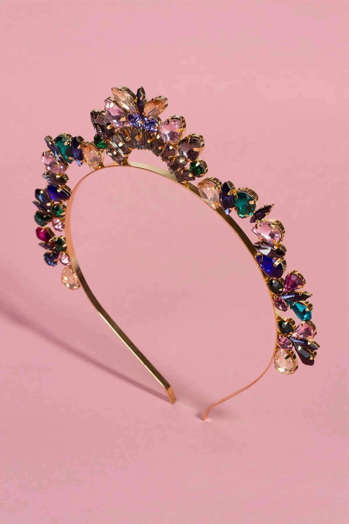 Women's Luxury Colorful Special Design Princess Model Crown Female Hairclip Hair Accessory Jewelry Clasp Necklace Ring