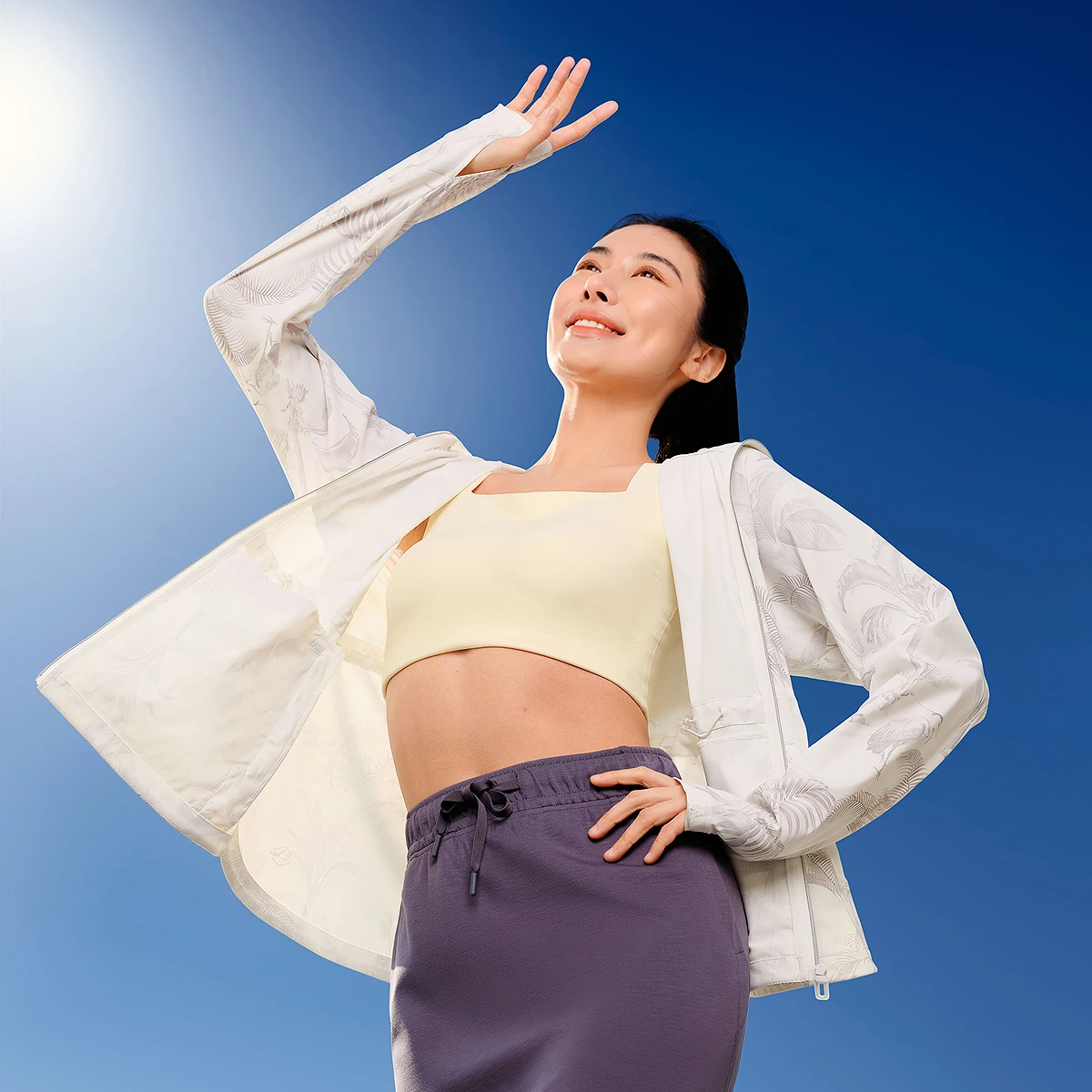 

Bosideng 2025 summer new outdoor UV protection UPF100 + cool breathable sun Protection clothes for women Skin Protection