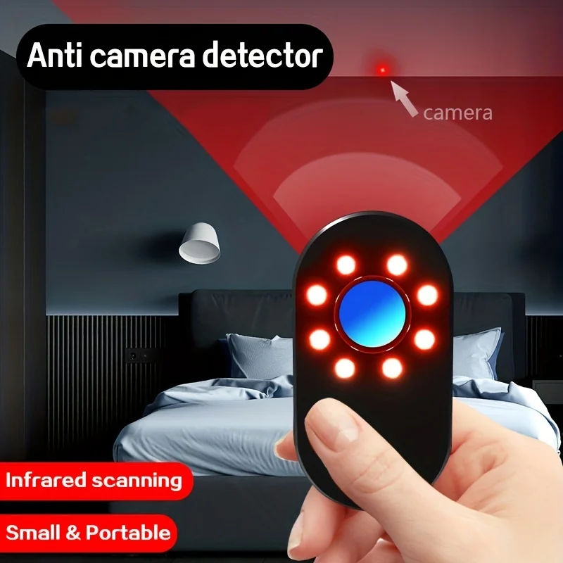 S001 Hotel Anti Inspection Surveillance Artifact Camera Detector Compact And Portable Anti-theft Alarm Infrared Scanning New