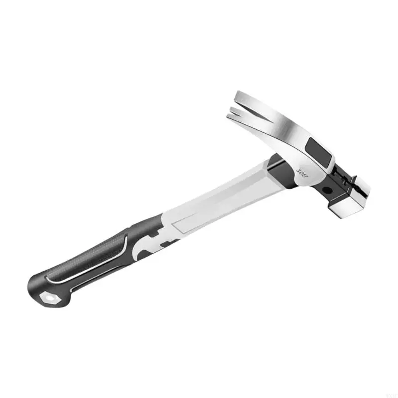 Martello da artiglio in acciaio multifunzione WXTC Pulter per unghie ergonomico in acciaio carbone