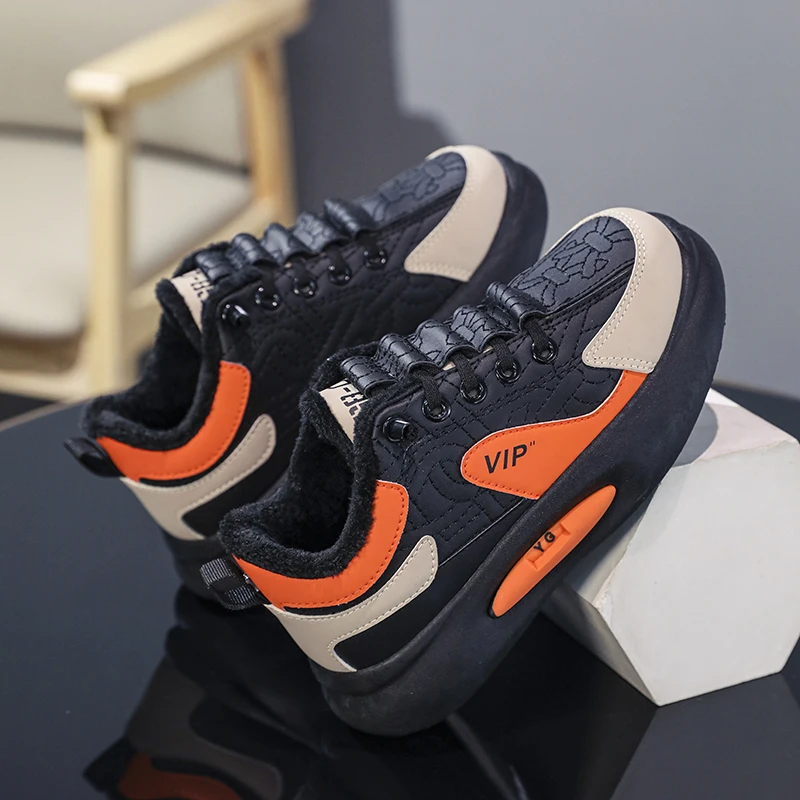 Scarpe sportive in velluto per bambini scarpe Casual traspiranti A/Gan scarpe in cotone con suola spessa scarpe da uomo e da donna scarpe da ginnastica di taglia media