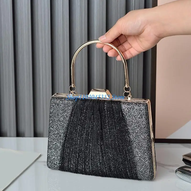 حقيبة نسائية عصرية من جلد البولي يوريثان اللامع، 3 طرق للحمل، مريحة للاستخدام اليومي