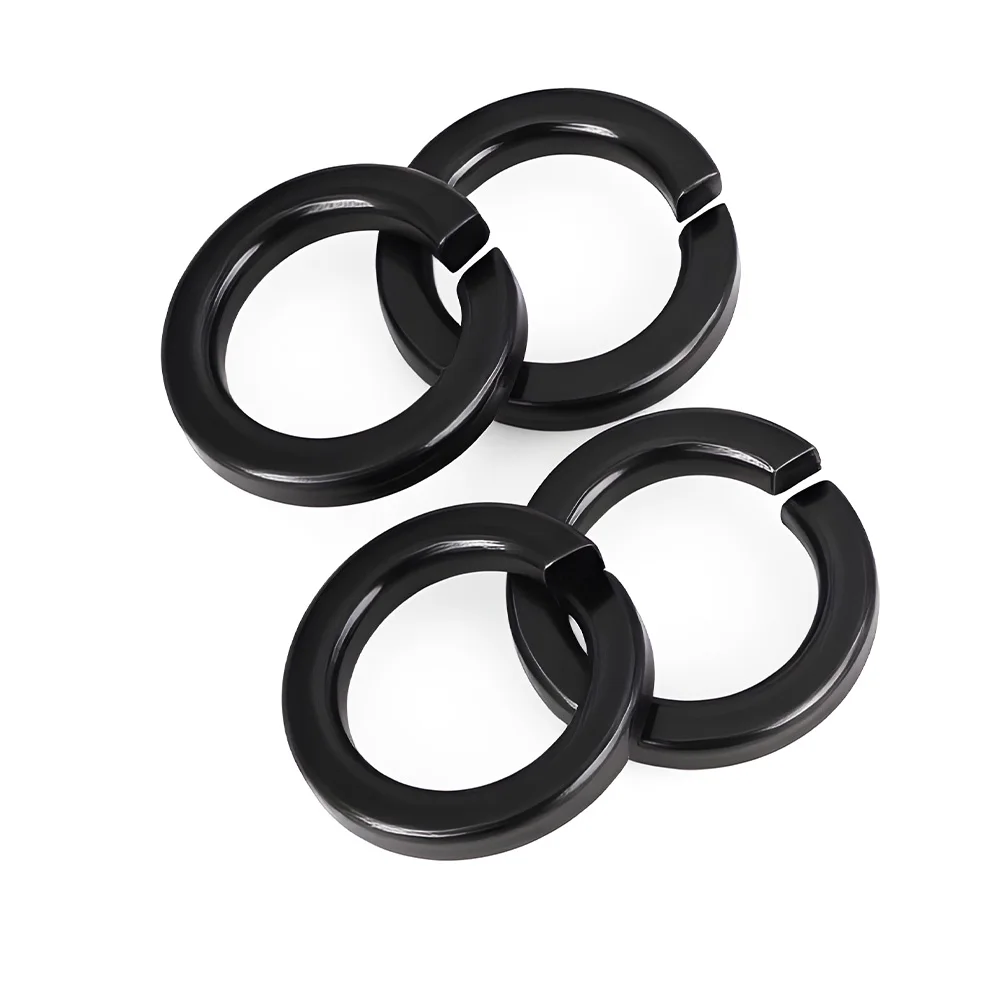 20/50/100 pezzi M2.5 M3 M4 M5 M6 M8 M10 304 acciaio inossidabile Nero Rondella a molla Split Lock Guarnizione elastica