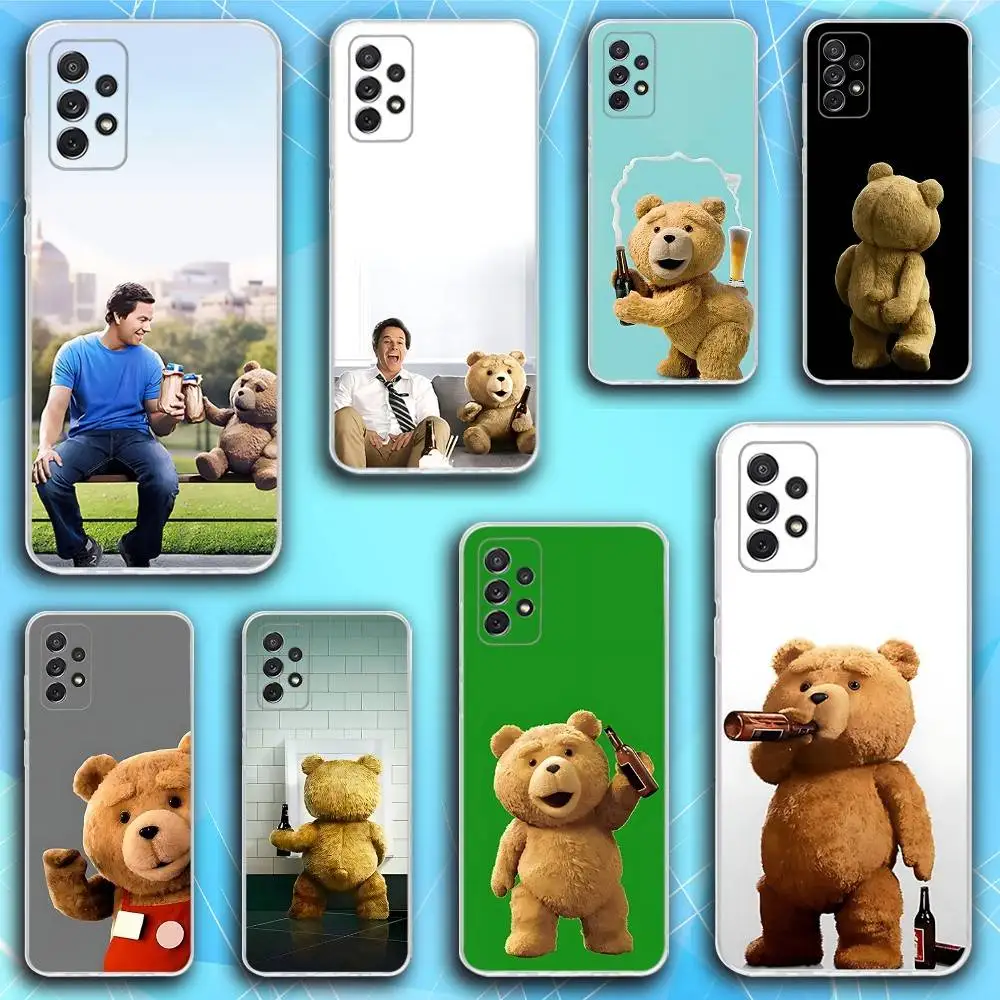 

T-Teddy Bear Movie Ted Phone Case For Samsung S30,23,21,22,20, FE lite,S10,9,8,7 PIus Note20ultra Soft Transparent