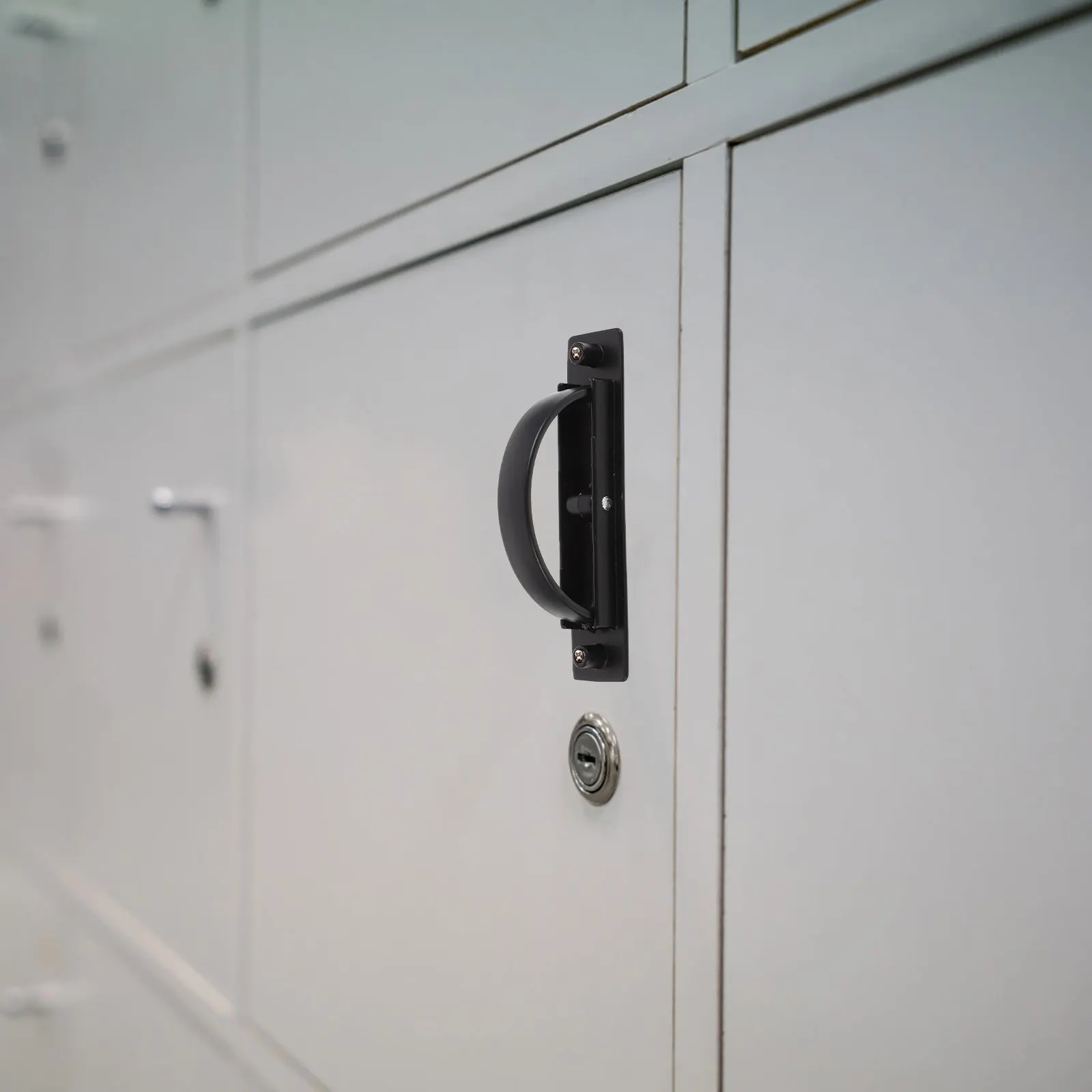 

Invisible Cabinet Pulls Zinc Alloy Drawer Handles 85mm Hole Distance Black Minimalist Hidden Design Furniture Hardware