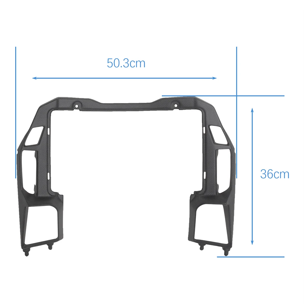 MOTO4U For Ducati DesertX Desert-X 2022 2023 100% Carbon Fiber Fairing Triangle Bracket Modify Matte Motorcycle modification