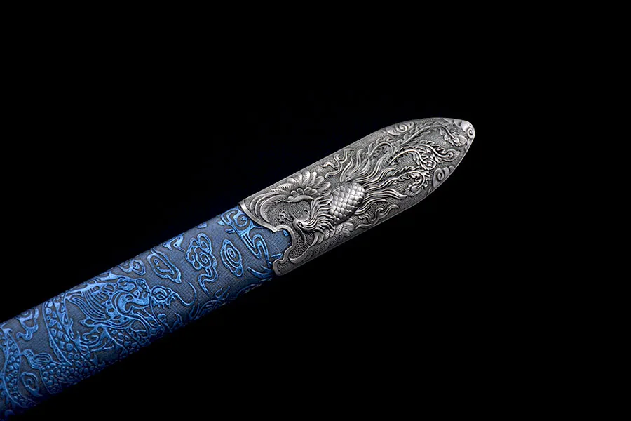 94.5cm Fengshen Lu Xianjian Medieval katana Battle Preparation full tang Manganese Steel Demon Demon Demon Edge Cutting Ninja Ku