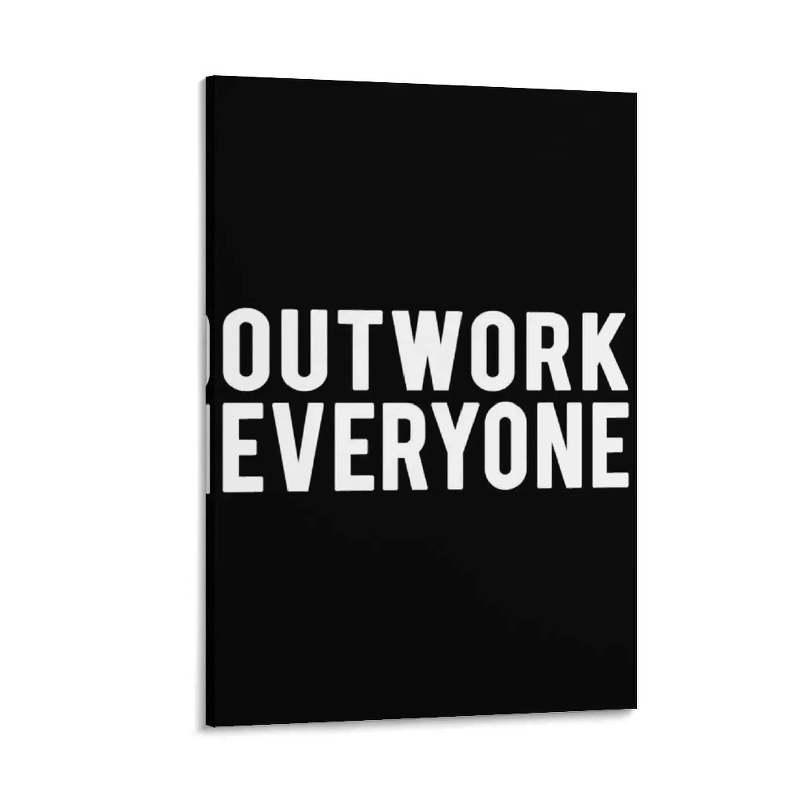 

Outwork Everyone - White Text - Limitless Mindset Canvas Painting decorative wall poster room decor