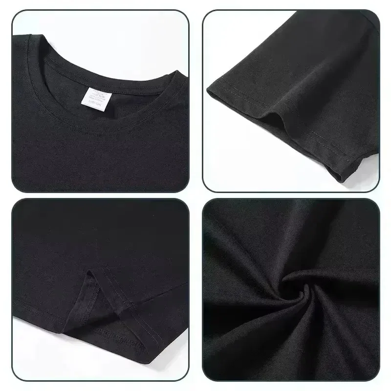 Cotton Printed Short Sleeves Fun Text T-shirt Pure Cotton Summer T-shirt Men's and Women's Fashion Trend Loose and Versatile Top