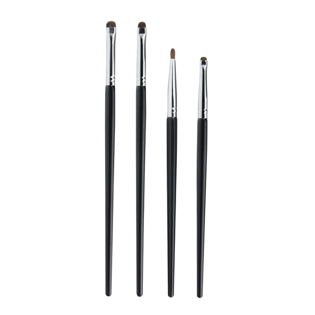 

4Pcs Eyeliner Brush Set Fine Precision Eye Makeup Brushes Ergonomic Handle Lightweight Small Brushes for Makeup