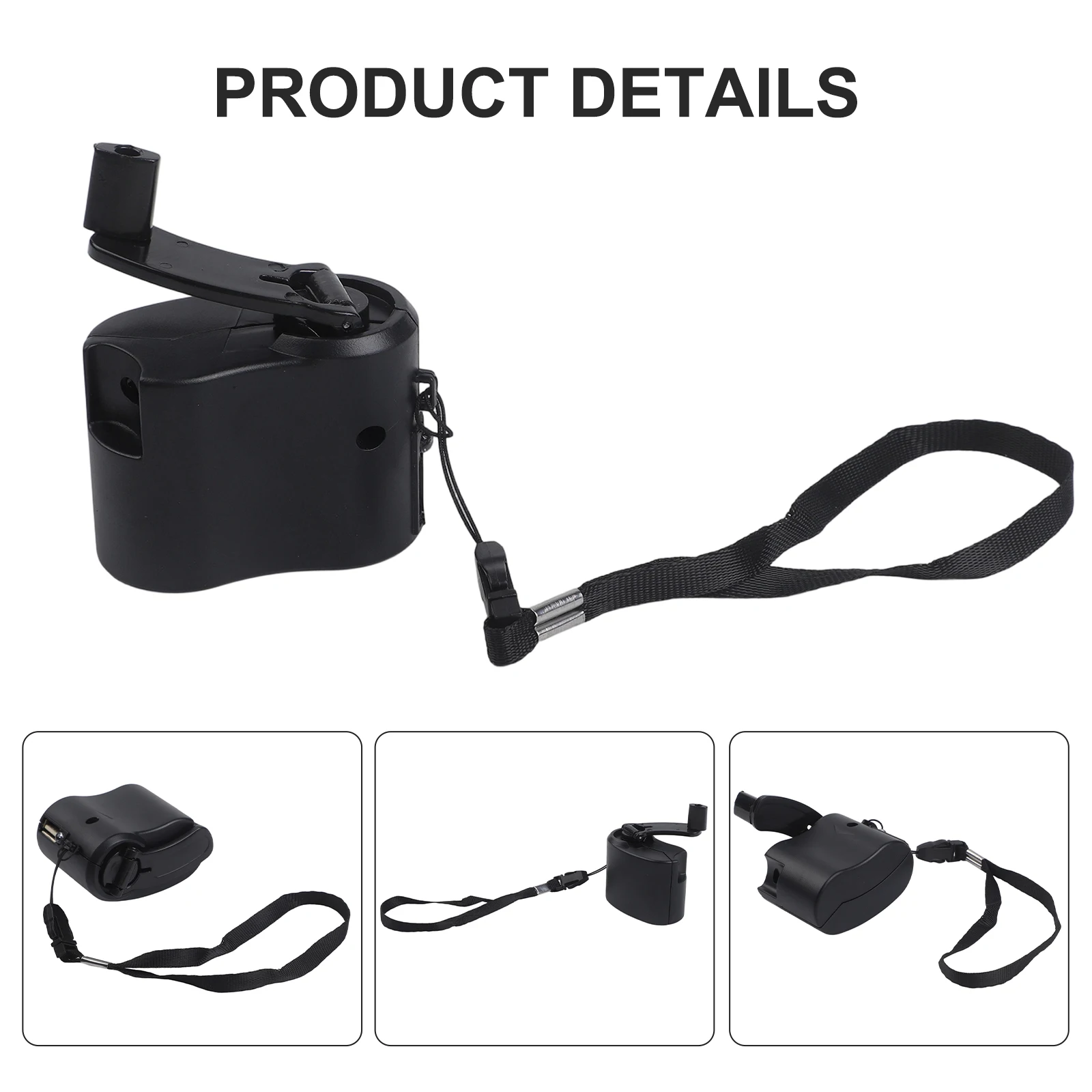 Camping Power Solution Output Voltage About 5.5V USB Hand Crank for charger Usb for charger for Outdoor Power Supply Lightweight